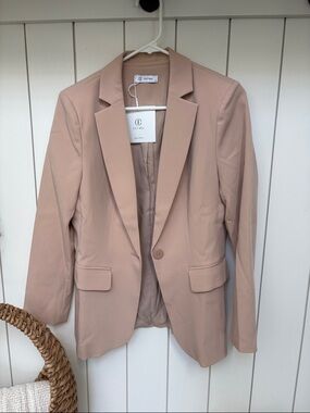 Women's Blazer Jacket in Blush